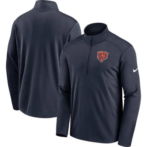 Nike Other - Men's Nike Navy Chicago Bears Pacer Performance Quarter-Zip Jacket